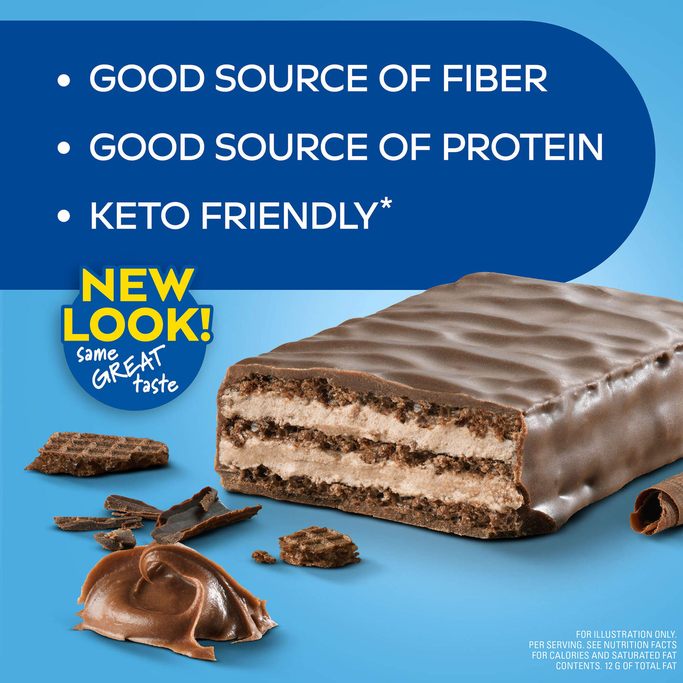 Chocolate Crème Wafer Crisps-Good source of fiber, good source of protein, keto friendly