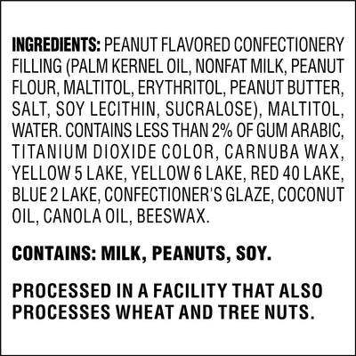 Endulge Peanut Butter Candies Ingredients