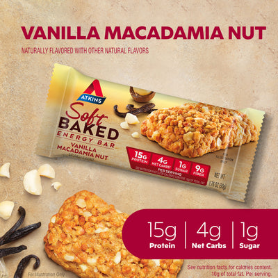 Vanilla Macadamia Nut Soft Baked Bar