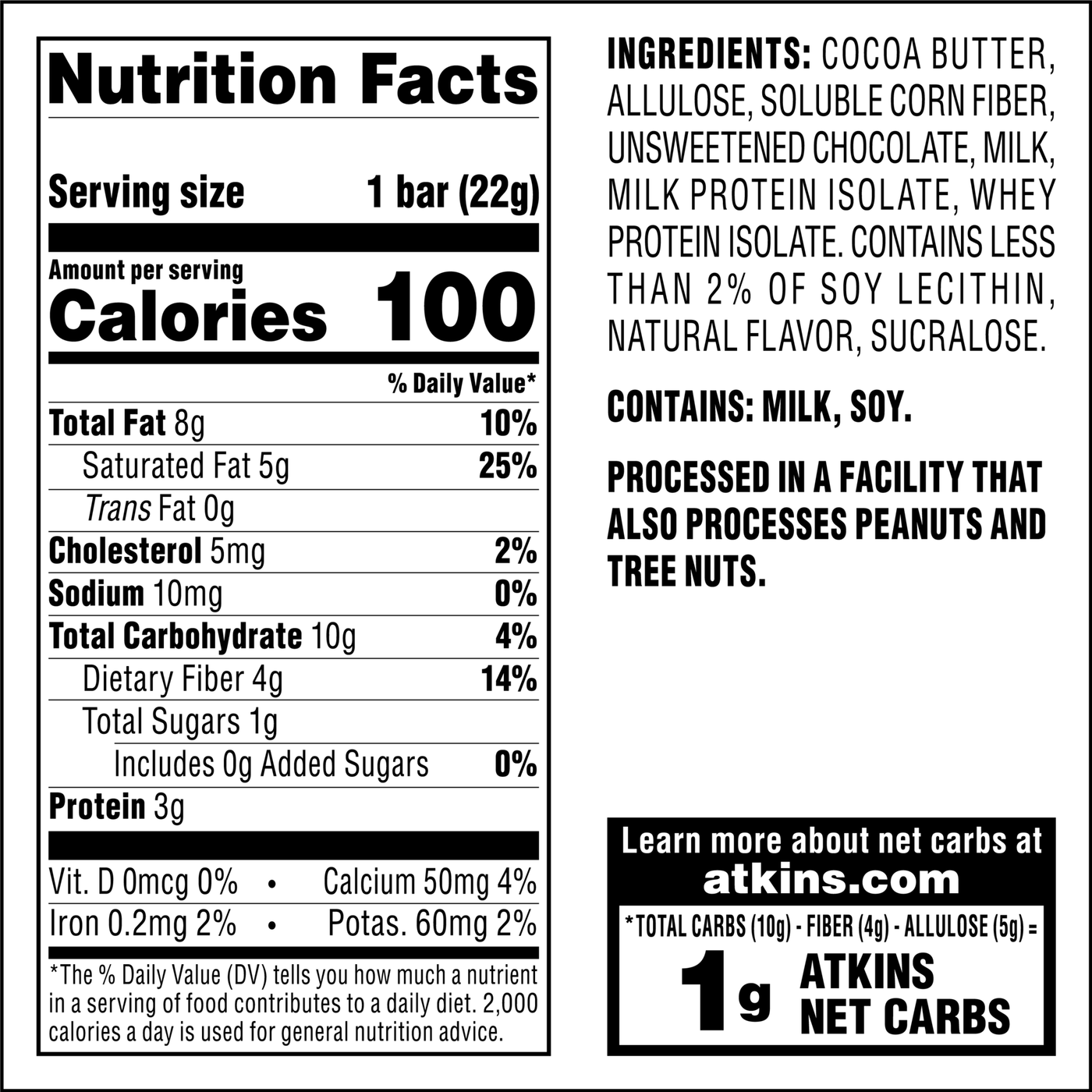 Endulge Crunchalicious Bar - Nutrition Facts and Ingredients