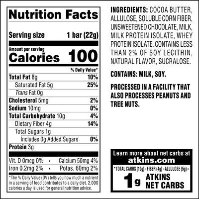 Endulge Crunchalicious Bar - Nutrition Facts and Ingredients