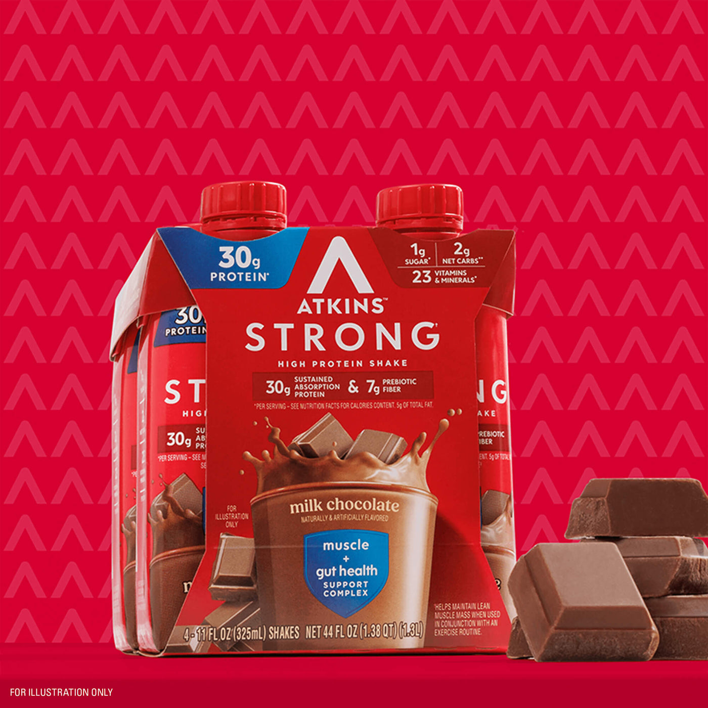 Atkins Strong Milk Chocolate 30g Protein Shake