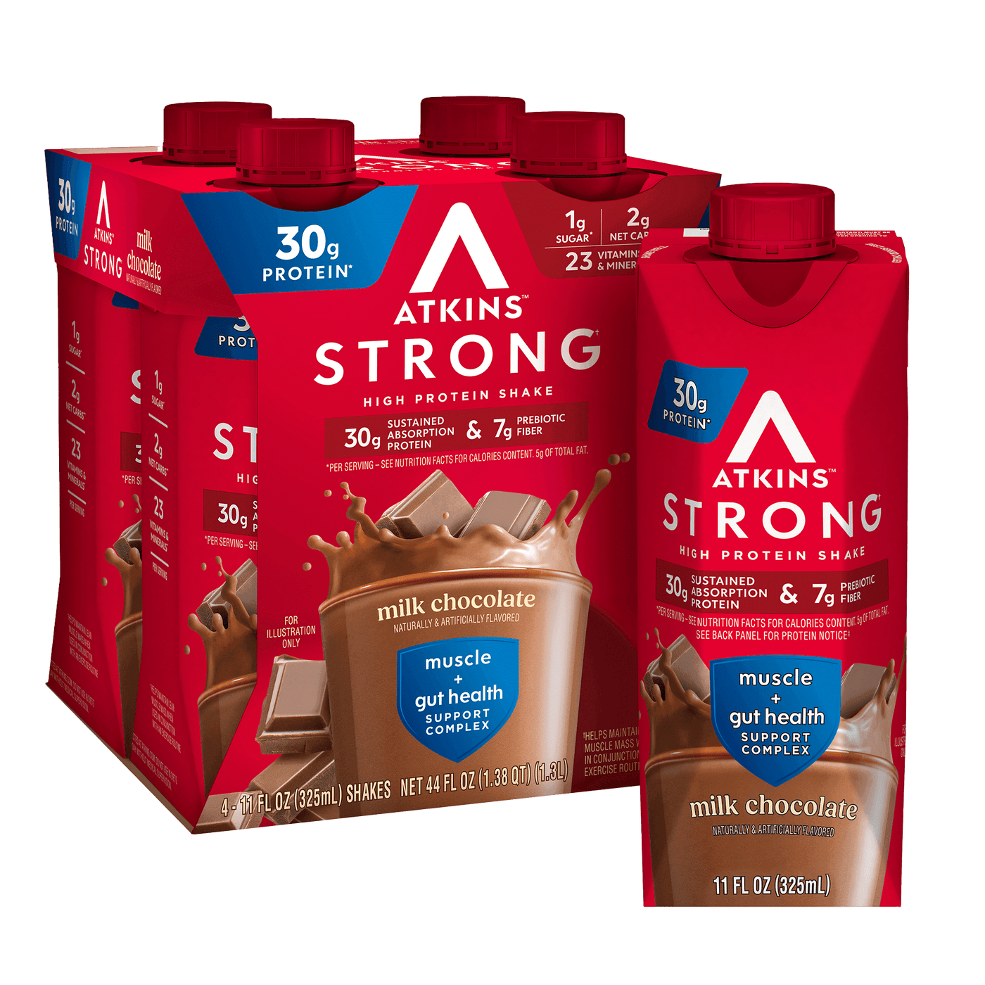 Atkins Strong Milk Chocolate 30g Protein Shake