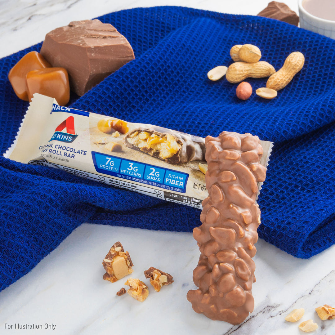 Caramel Chocolate Nut Roll Bar – Atkins Online Store