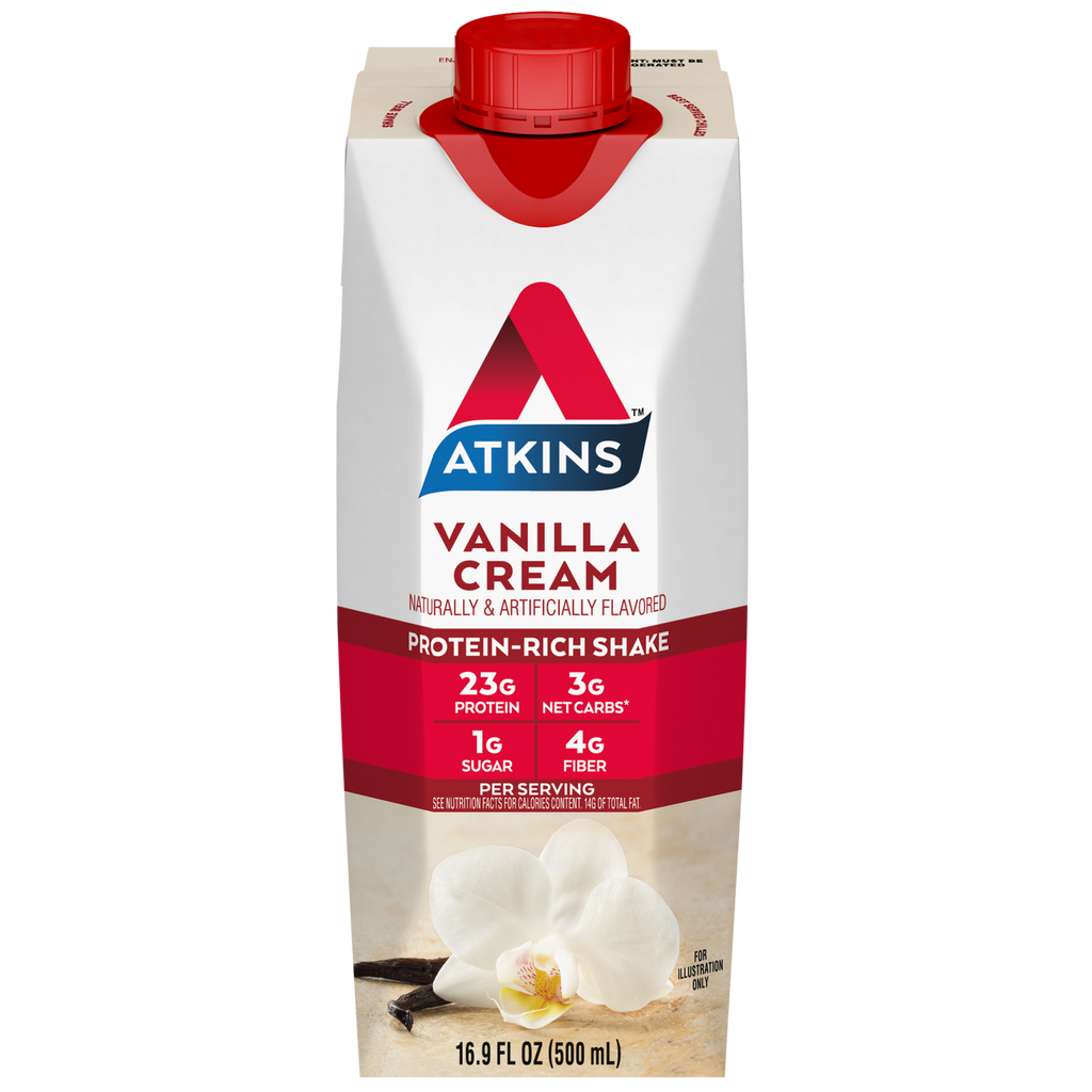 16.9 oz Vanilla Cream Protein Shake – Atkins Online Store
