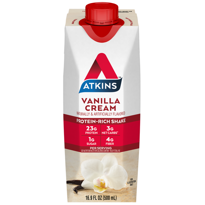 16.9 oz Vanilla Cream Protein Shake – Atkins Online Store
