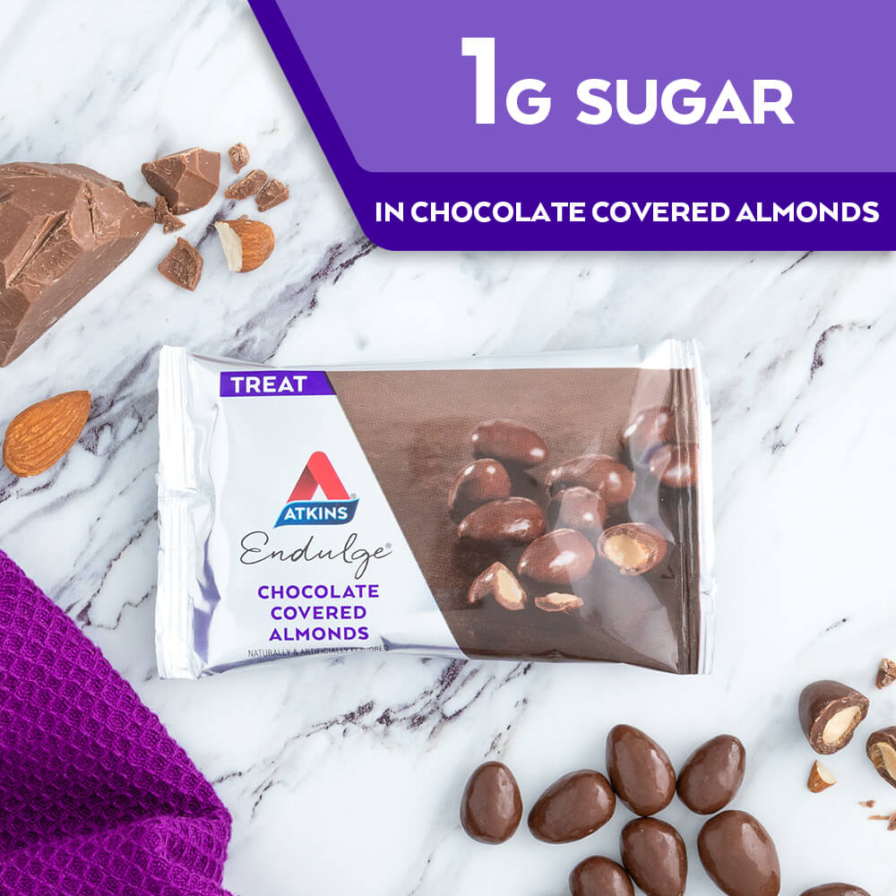1G Sugar in Endulge Chocolate Covered Almonds