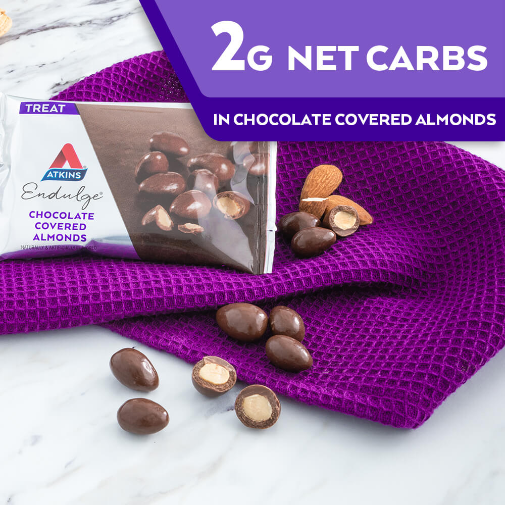 2G Net Carbs in Endulge Chocolate Covered Almonds