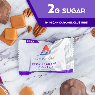 2G Sugar in Endulge Pecan Caramel Clusters