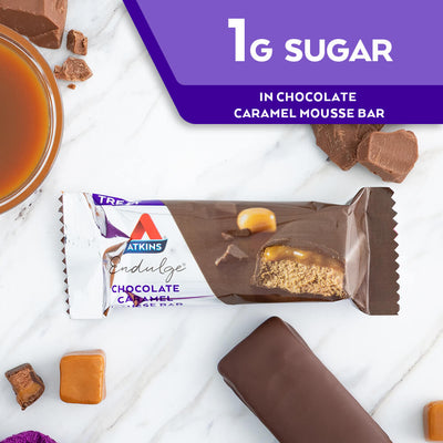 1G Sugar in Endulge Chocolate Caramel Mousse Bar