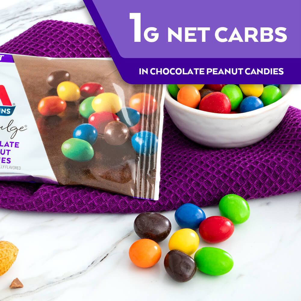 1G Net Carbs in Endulge Chocolate Peanut Candies