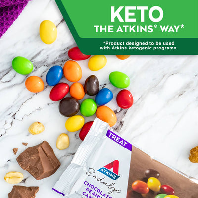 Endulge Chocolate Peanut Candies. Keto the Atkins Way* *Product designed to be used with Atkins ketogenic programs.