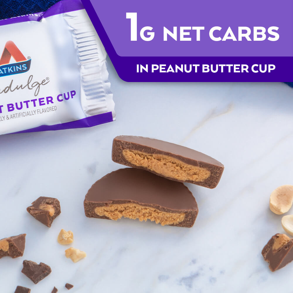 1G Net carbs in Endulge Peanut Butter Cup.