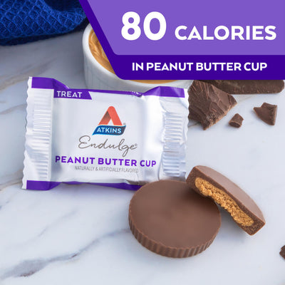80G calories in Endulge Peanut Butter Cup. 