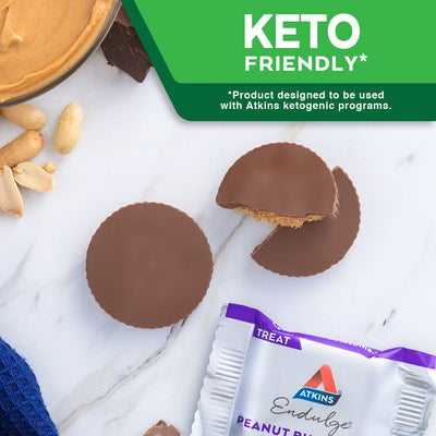 Endulge Peanut Butter Cup. Keto the Atkins Way* *Product designed to be used with Atkins ketogenic programs.