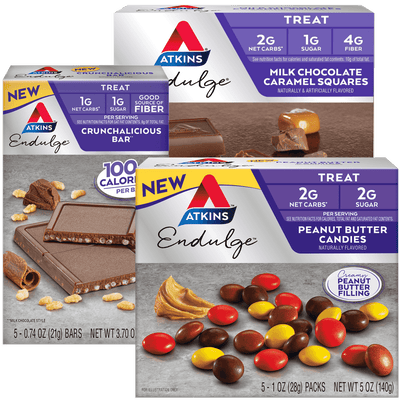 Chocolatey Favorites Variety Pack package fronts