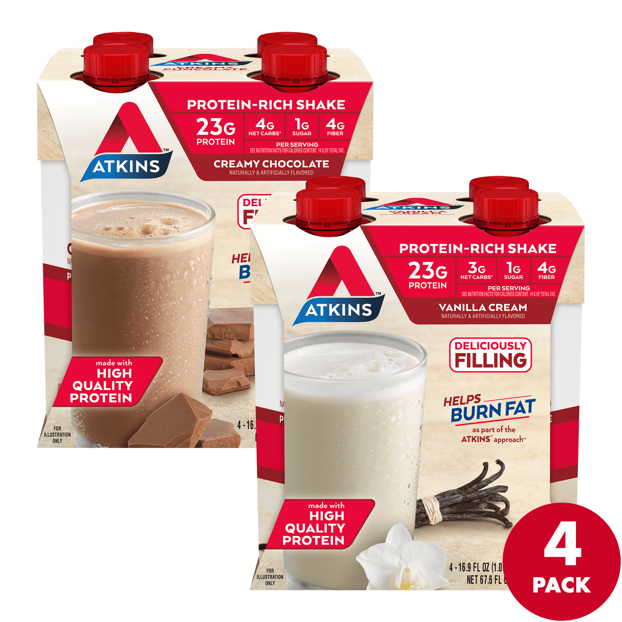 All Shake Meal Shake Variety Pack – Atkins Online Store