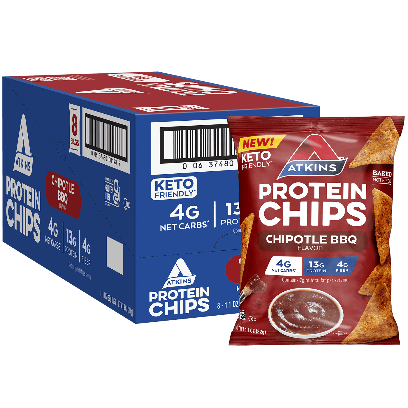 Chipotle BBQ Snack Protein Chips
